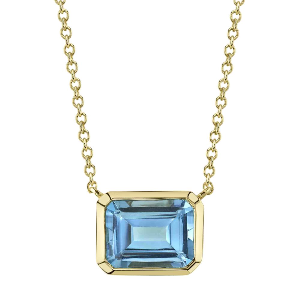 2.08CT BLUE TOPAZ NECKLACE