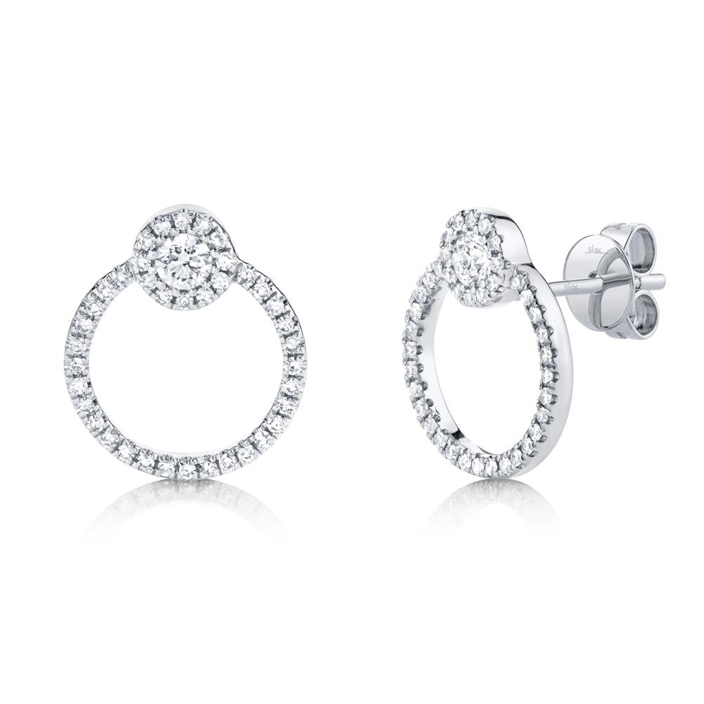 0.39CT DIAMOND STUD EARRING