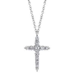 0.46CT DIAMOND CROSS NECKLACE