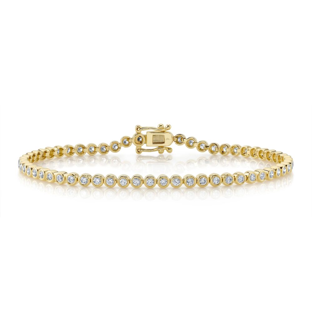 1.51CT DIAMOND BEZEL TENNIS BRACELET