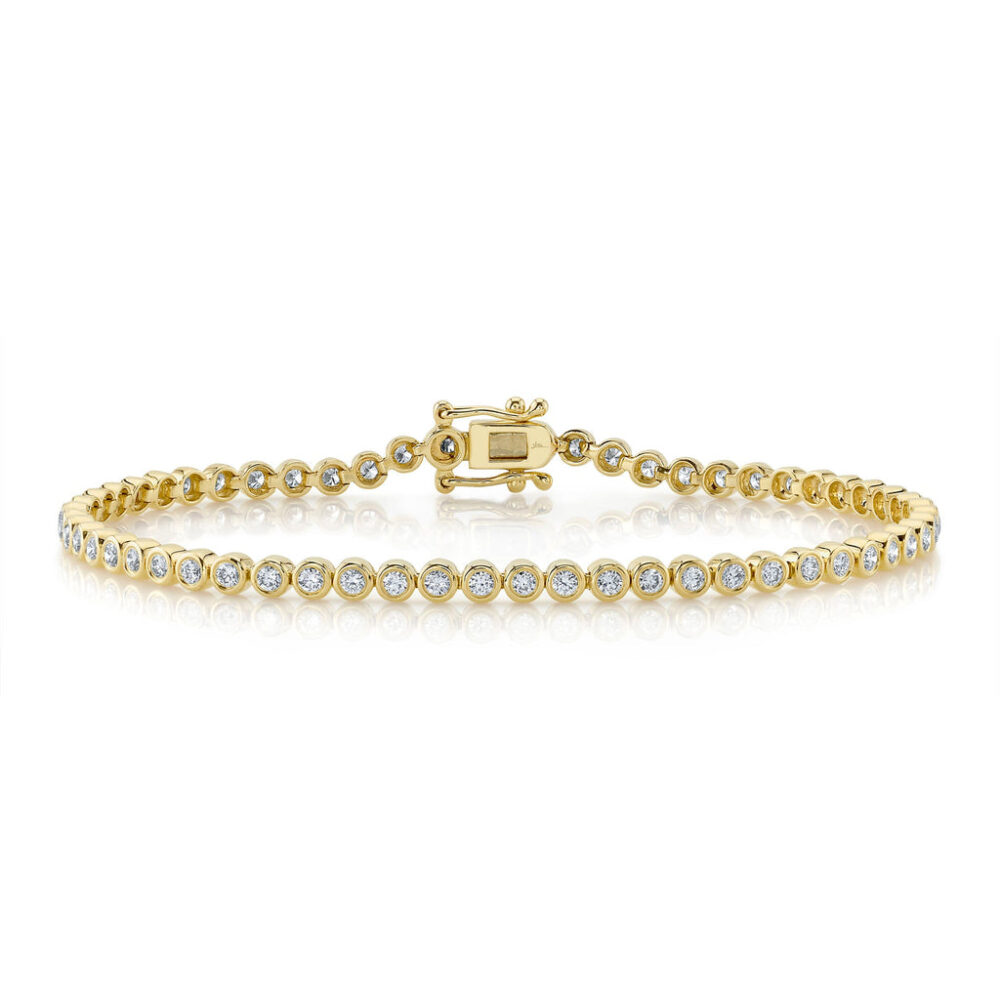 1.51CT DIAMOND BEZEL TENNIS BRACELET