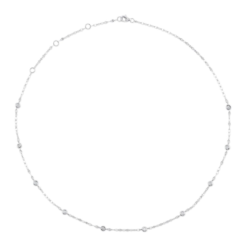 0.20CT 18″ DIAMONDS BY THE YARD SPARKLE CHAIN NECKLACE