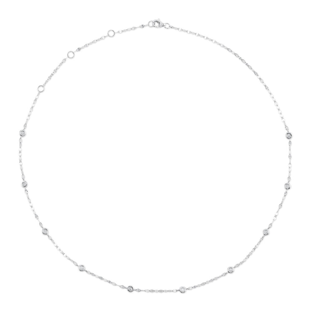 0.20CT 18″ DIAMONDS BY THE YARD SPARKLE CHAIN NECKLACE