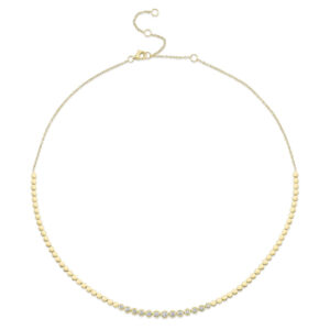 0.46CT DIAMOND BEZEL NECKLACE
