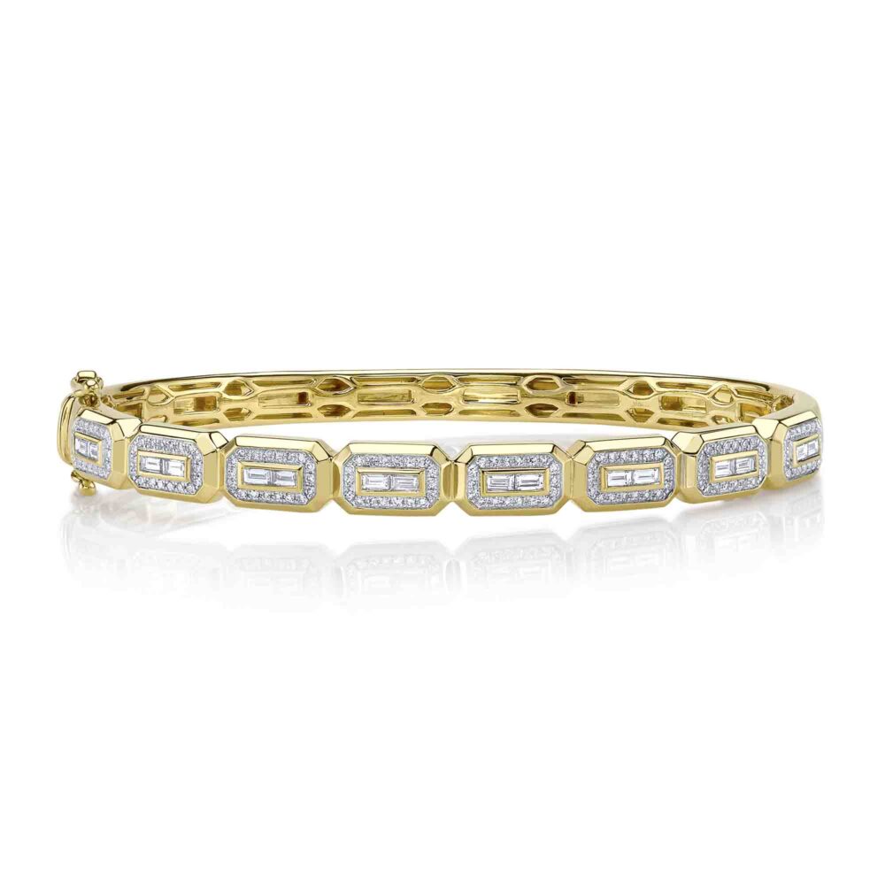 0.74CT DIAMOND BAGUETTE BANGLE