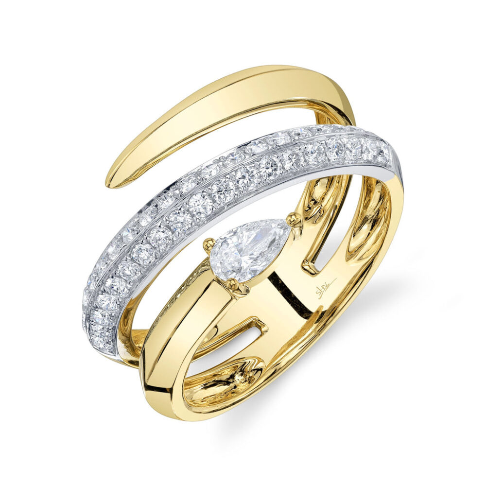0.69CT DIAMOND PEAR RING
