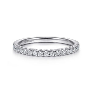 Stackable Ring 14K White Gold Diamond 0.4ct