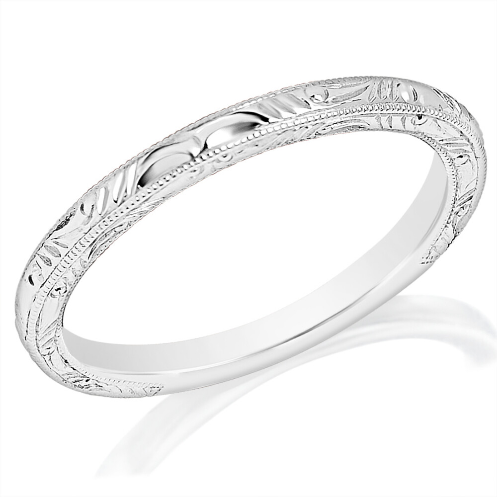 Milgrain and Filigree Wedding Band