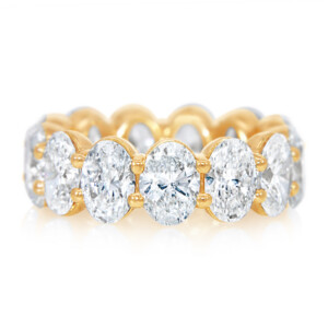 Lab Oval Diamond Eternity Band