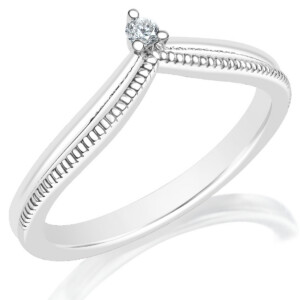 Textured and High Polish Double Curved Band