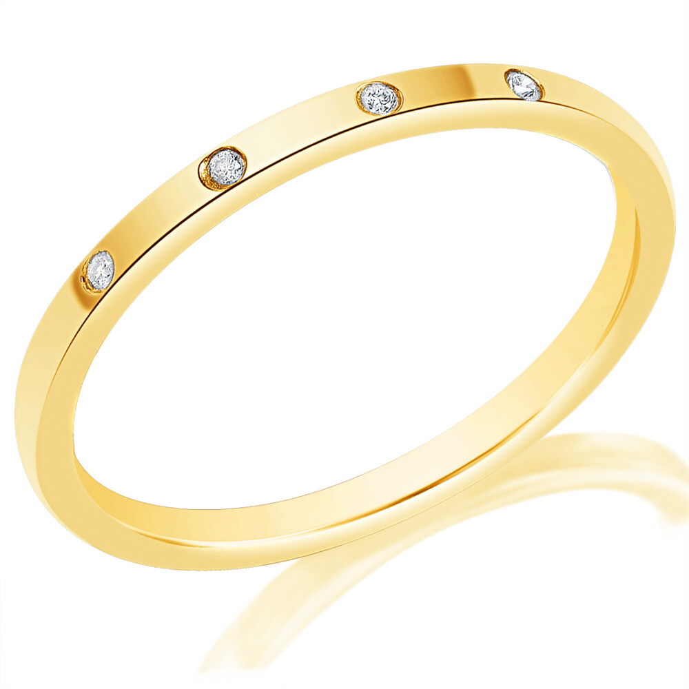 High Polish Burnished Wedding Band