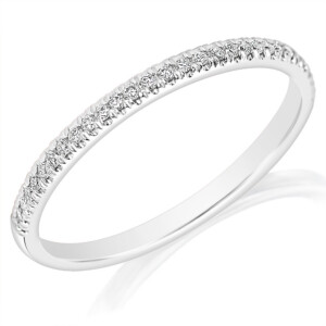 Classic Halfway Diamond Wedding Band