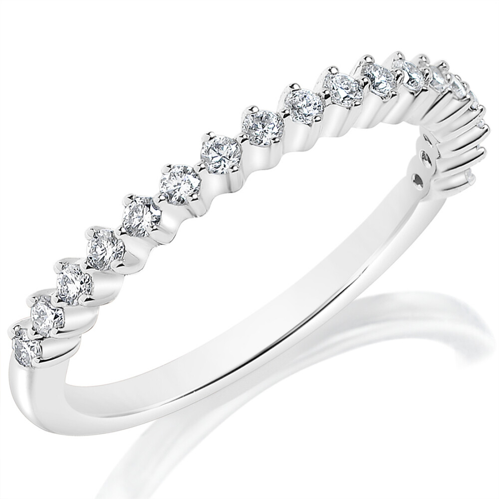 Halfway Diamond Wedding Band