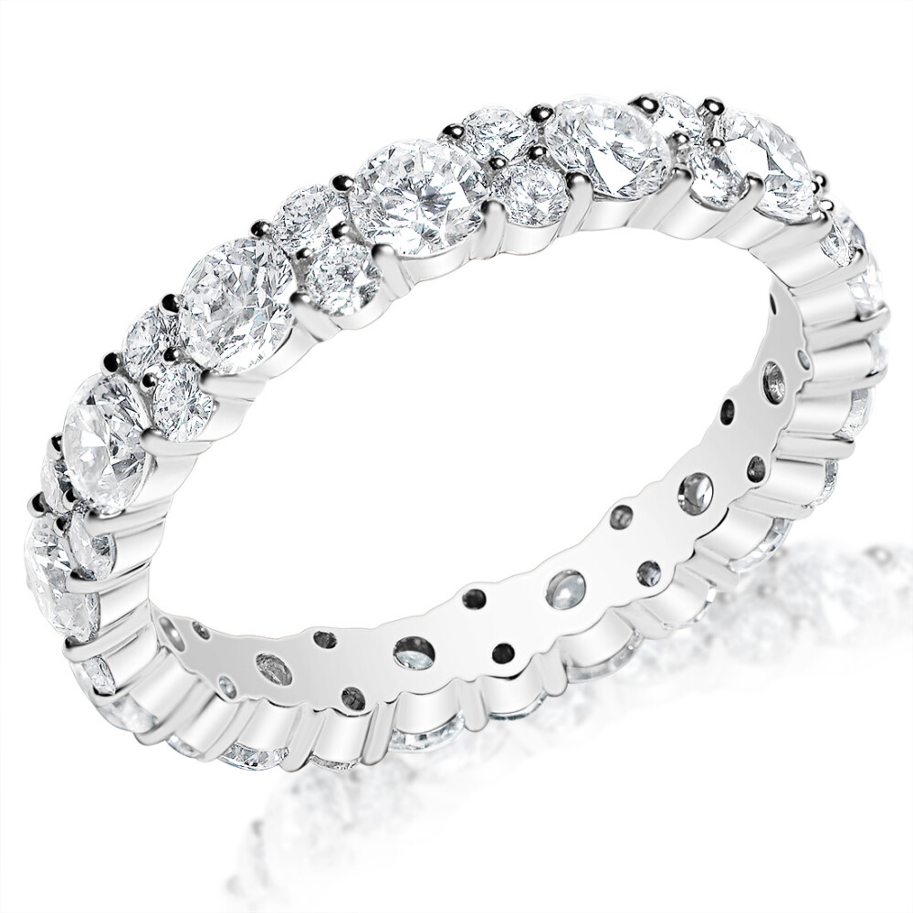 Diamond Cluster Eternity Band
