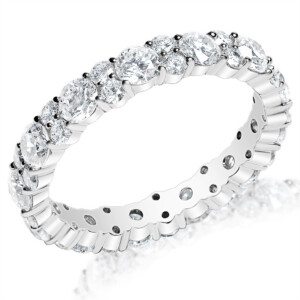 Diamond Cluster Eternity Band