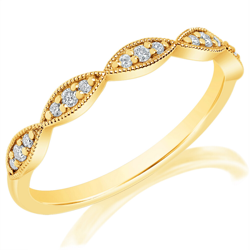 Faux Braided Anniversary Band