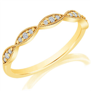 Faux Braided Anniversary Band