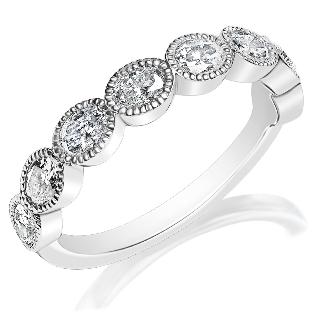 Oval Bezel Anniversary Band