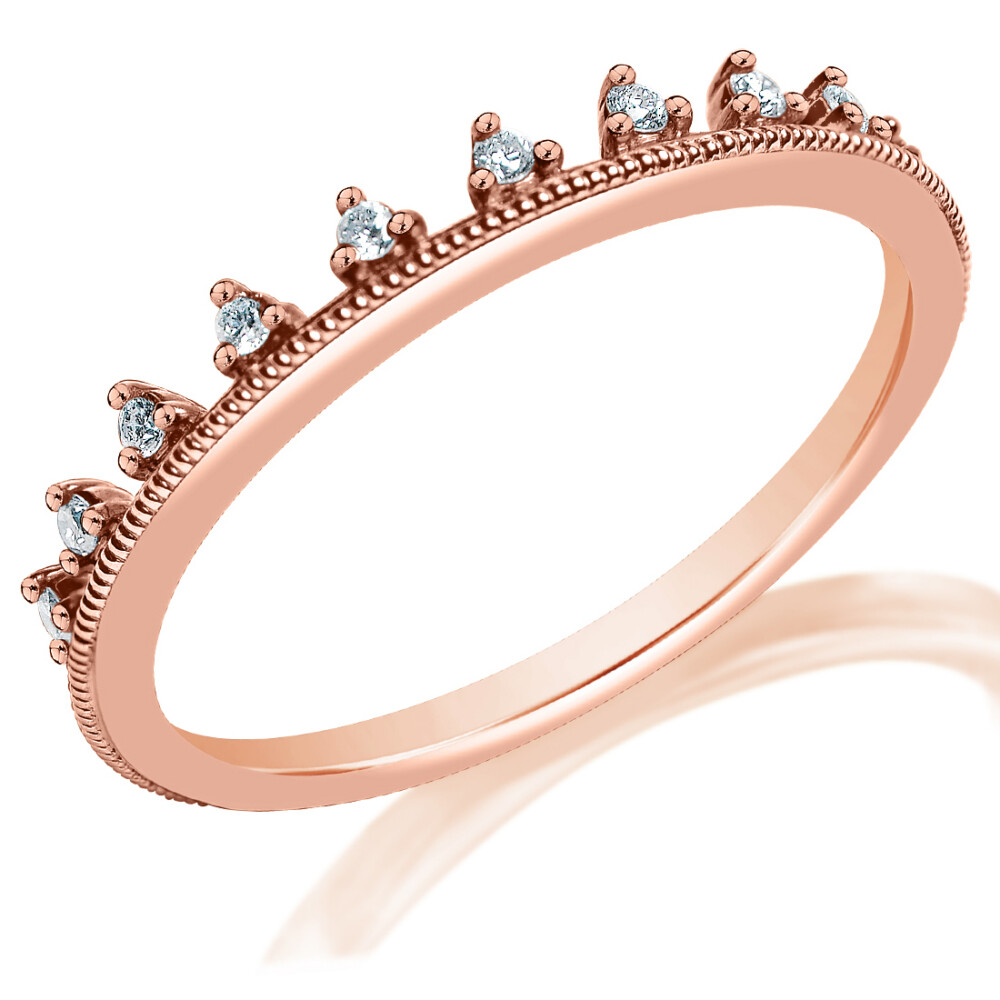 Diamond Crown Wedding Band