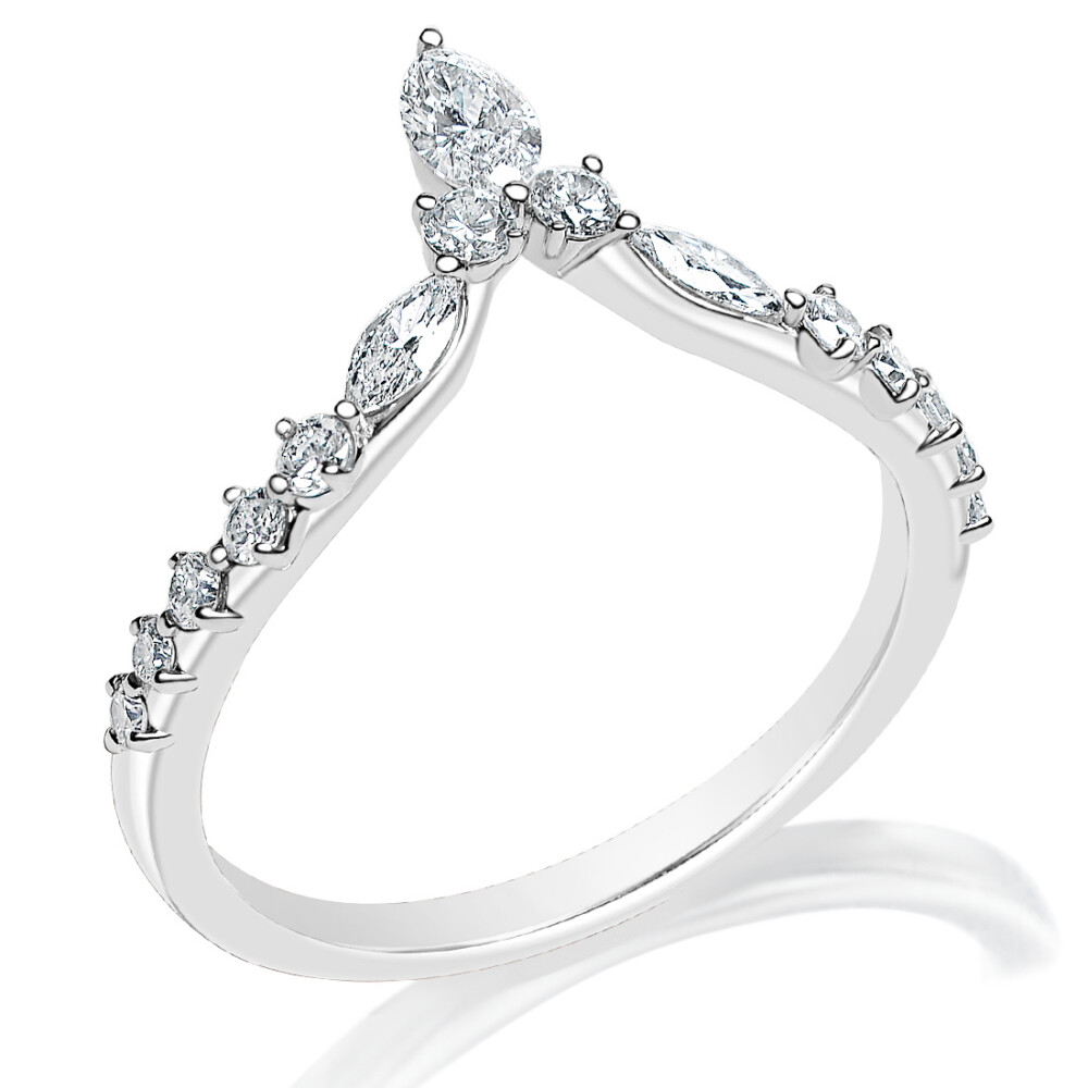 Marquise Tip Pointed Band