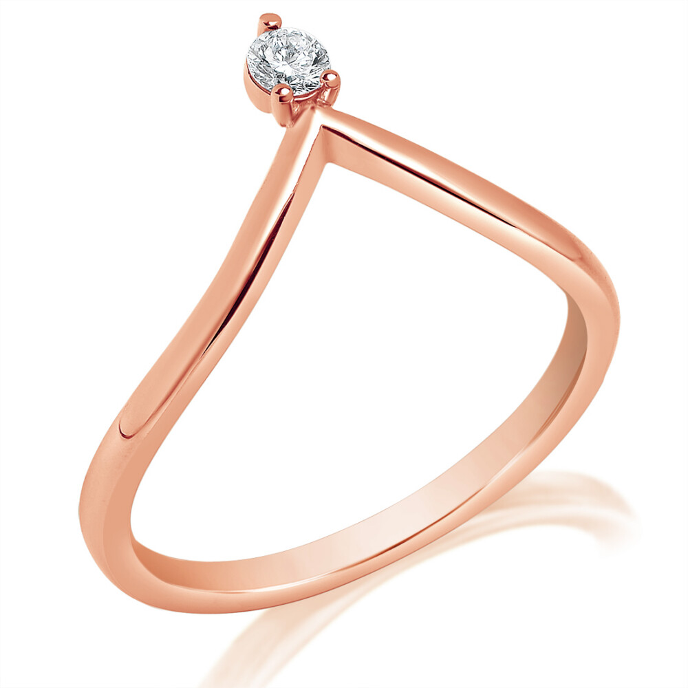 Diamond Tip Pointed Band