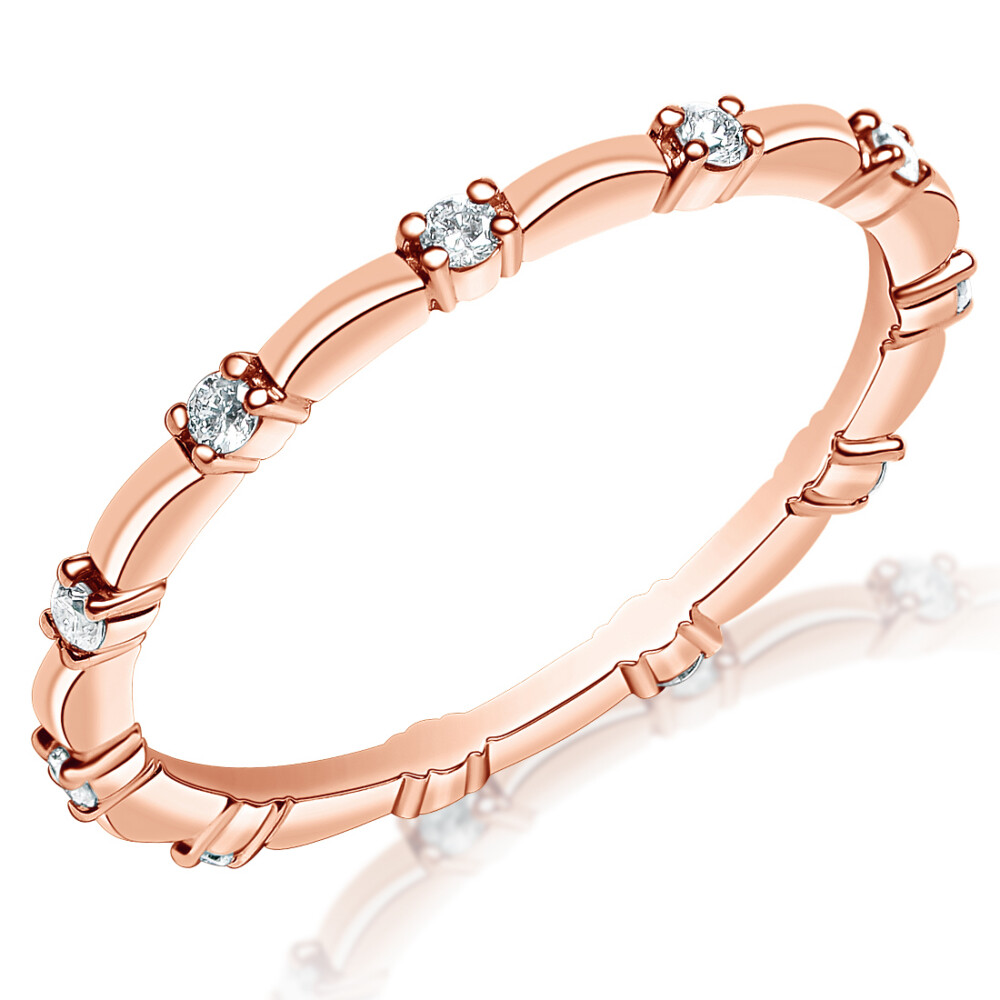 Diamond Spaced Eternity Band