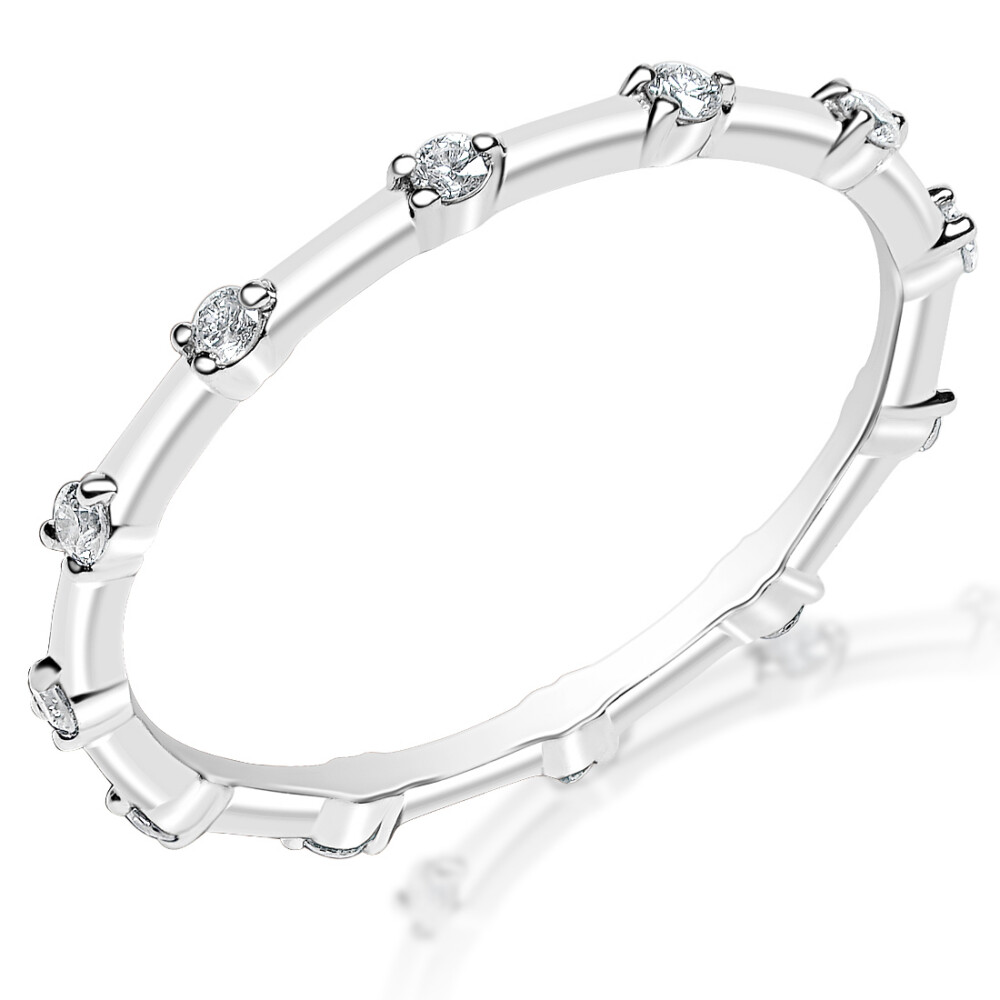 Diamond Spaced Eternity Band