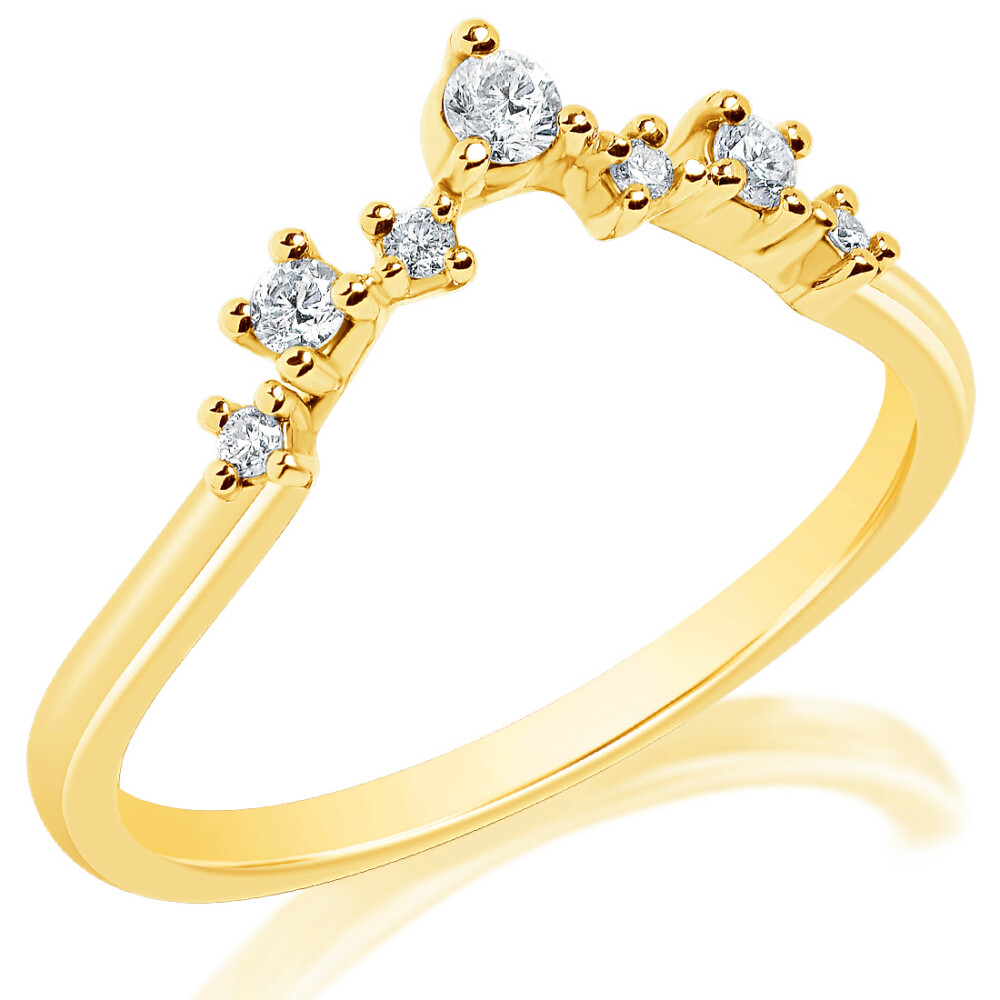 Round and Princess Curved Band