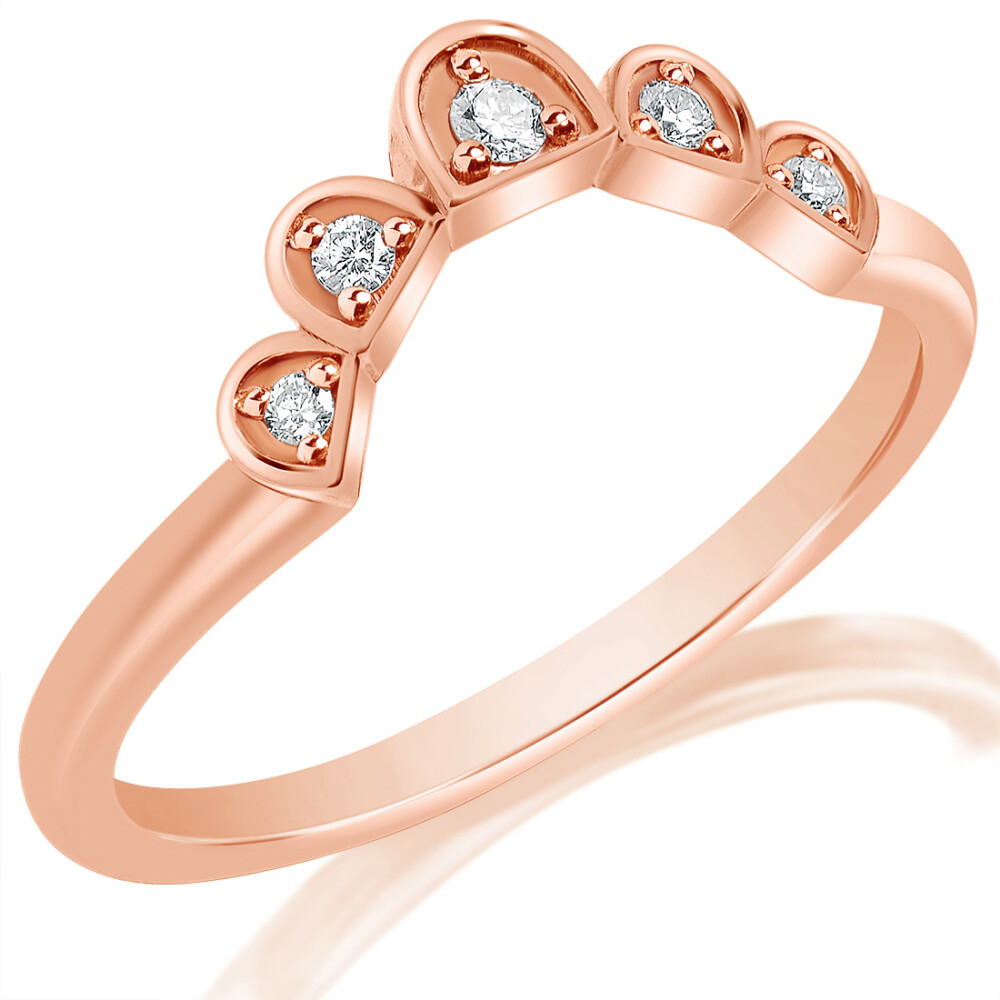 Diamond Semicircle Curved Band