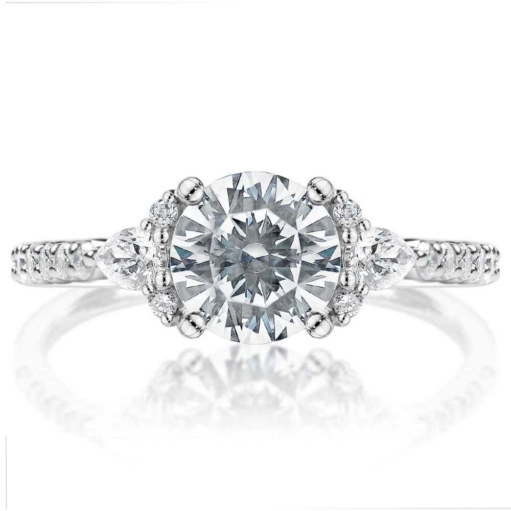 Round Cluster Engagement Ring