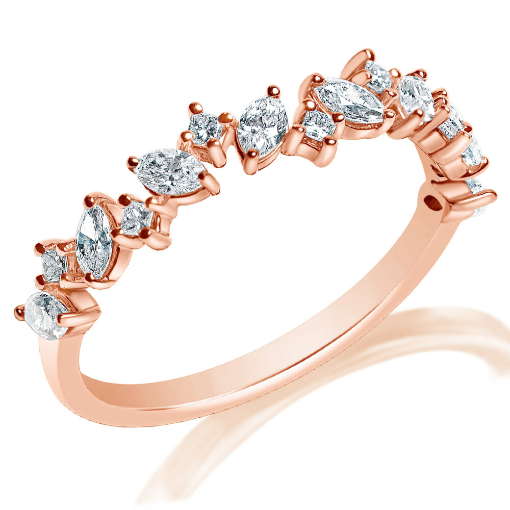 Marquise and Princess Anniversary Ring