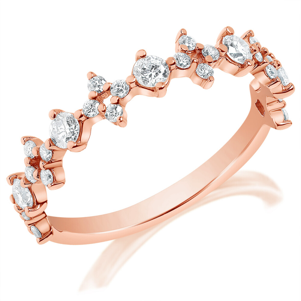 Round Cluster Anniversary Ring