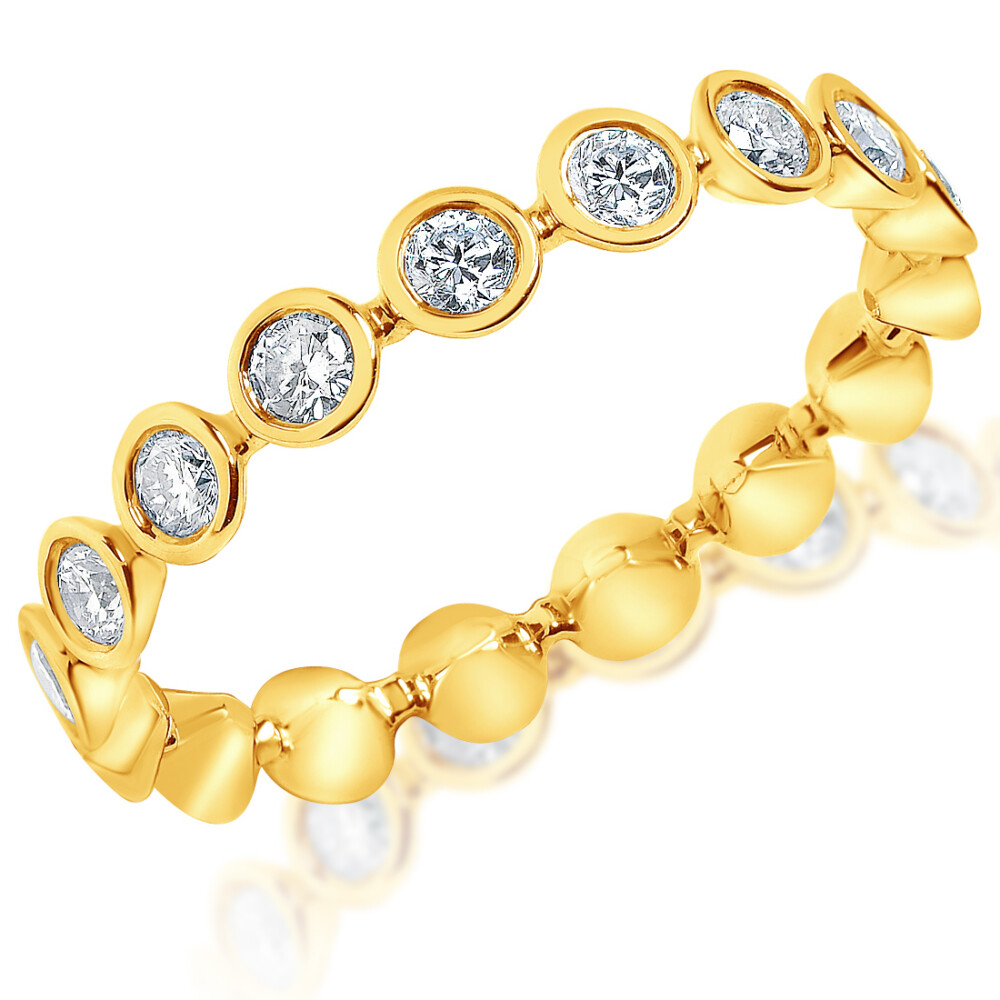 Round Diamond Bezel Eternity Ring