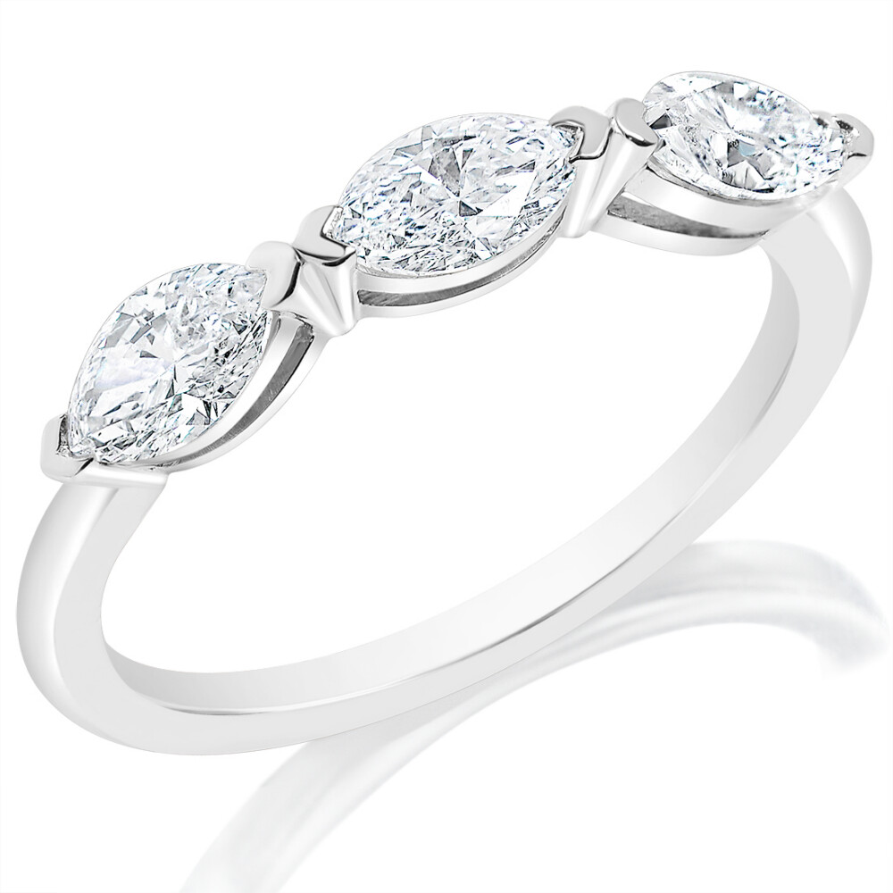 V-Tip Marquise Anniversary Ring