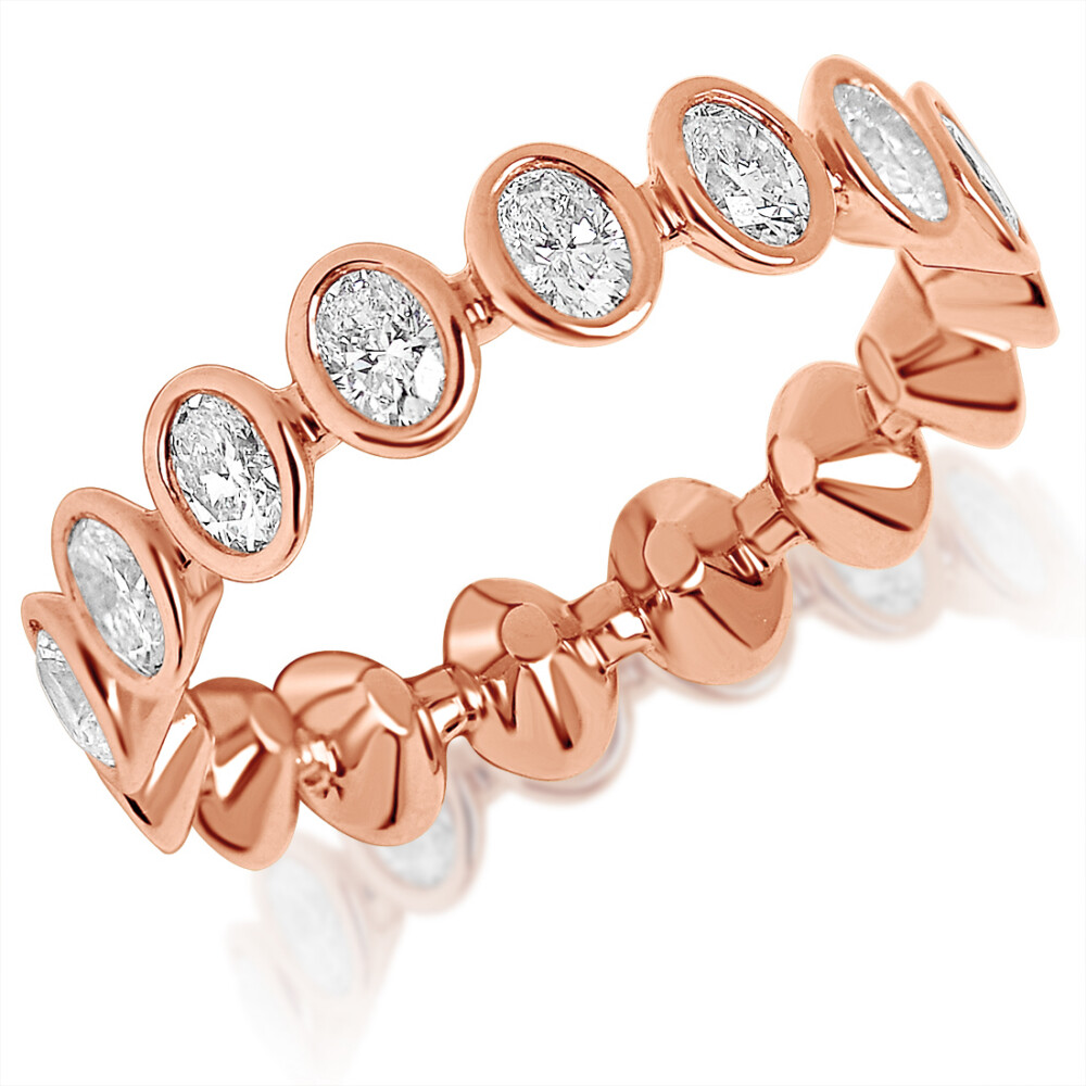 Round Diamond Bezel Eternity Ring