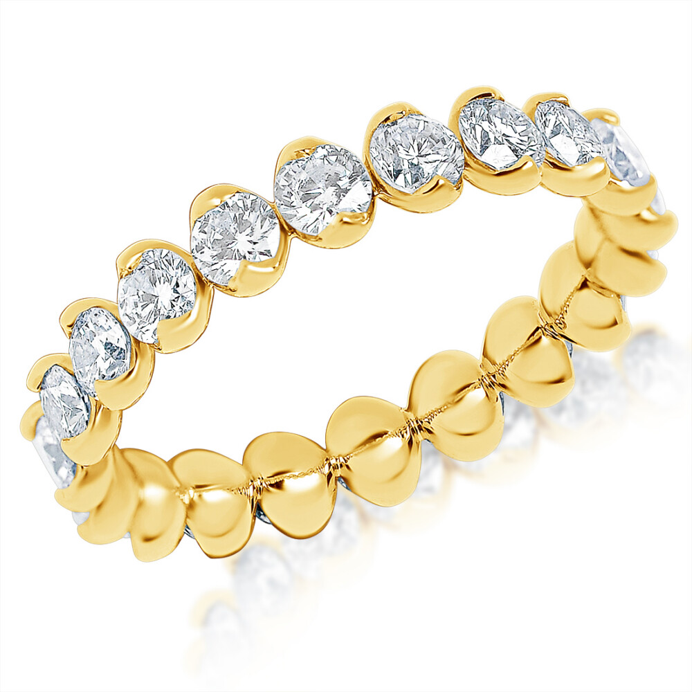 Clawed Prong Eternity Band