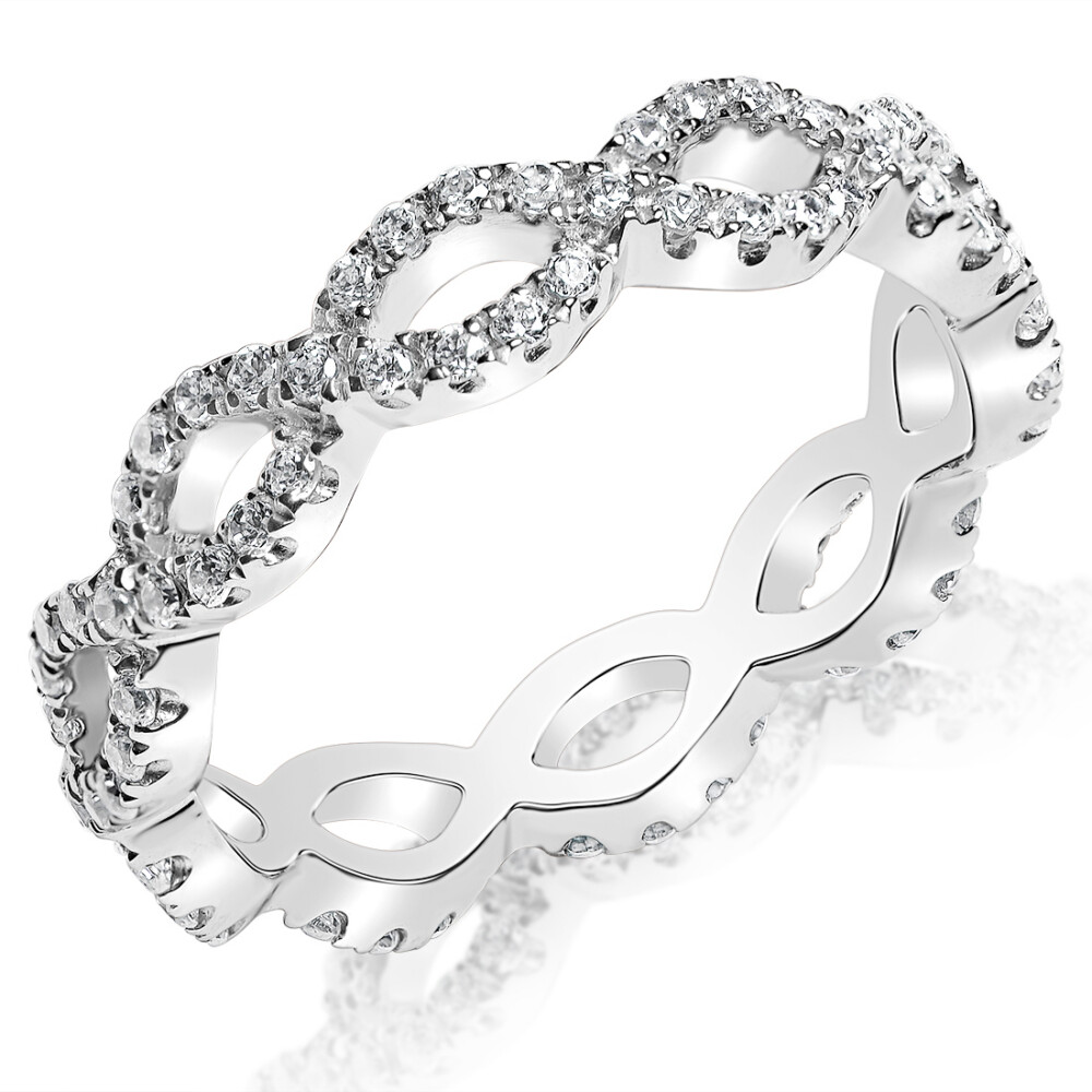 Diamond Eternity Twist Wedding Band