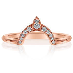 Vintage Pointed Wedding Band