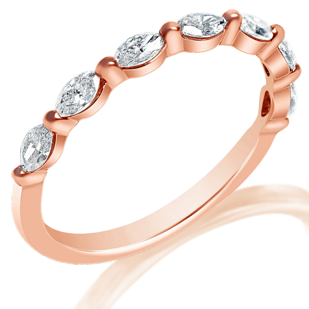 Marquise Diamond Halfway Band