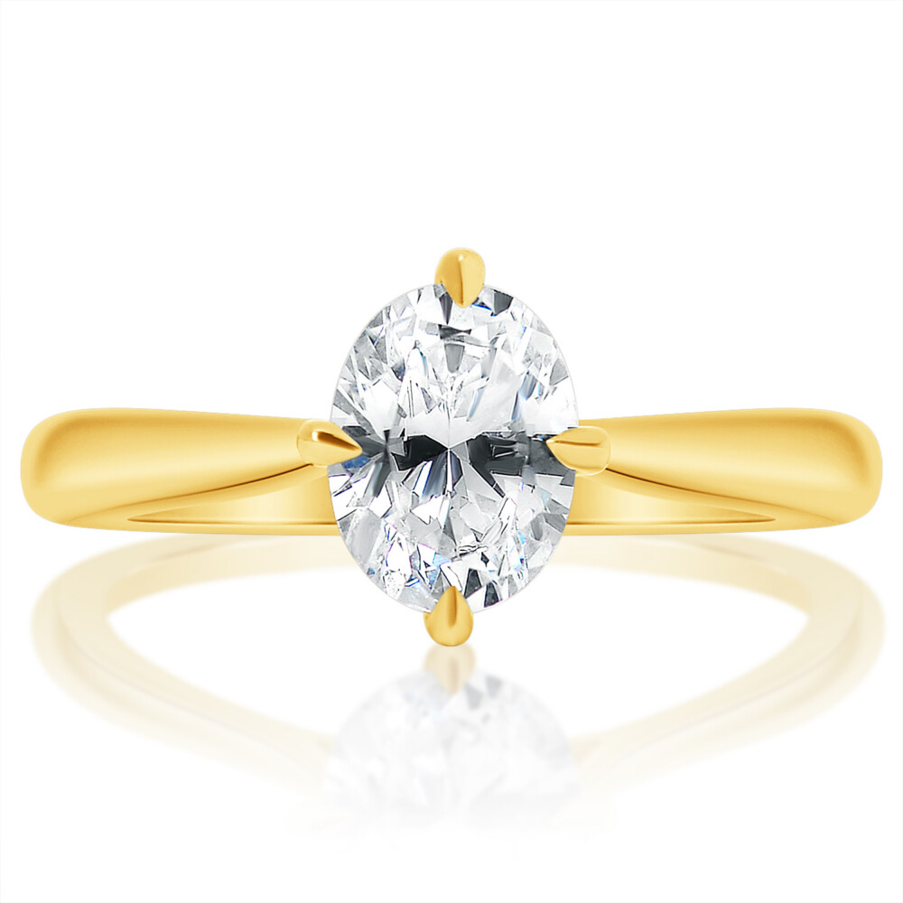 Oval Diamond Kite Prong Hidden Halo Engagement Ring