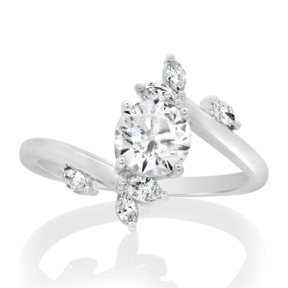 Vine Bypass Engagement Ring