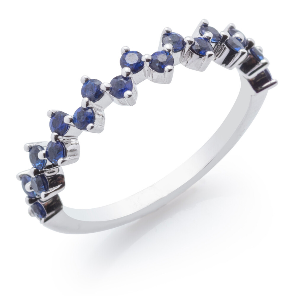 Sapphire Zig Zag Ring
