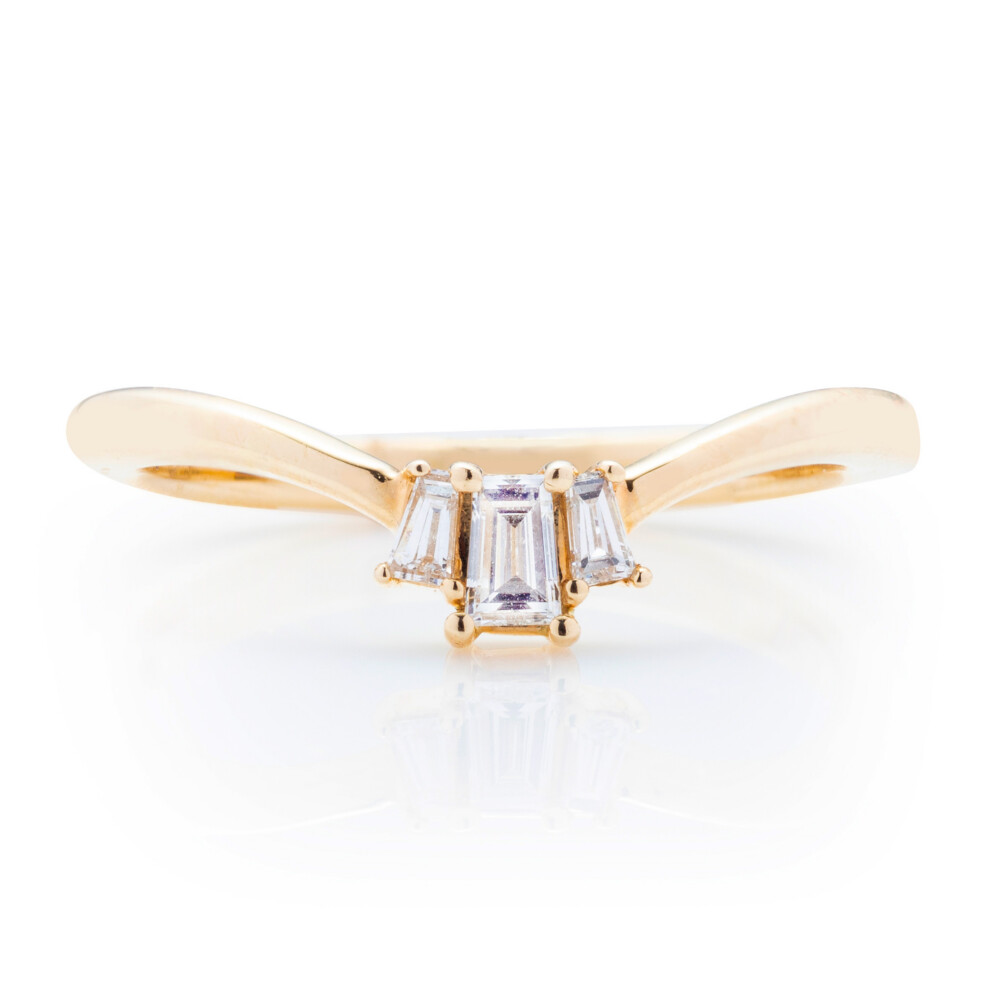 Tapered Baguette Three Stone Enhancer