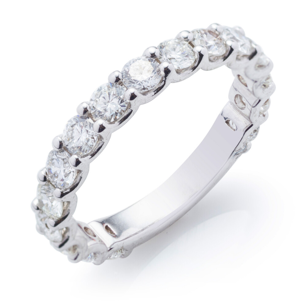 Round Diamond Double Shared Prong