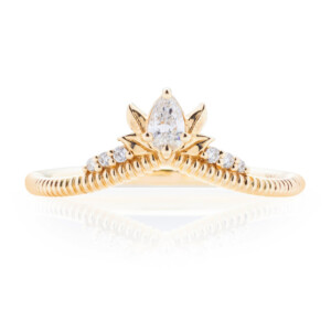 Marquise Milgrain Pointed Band