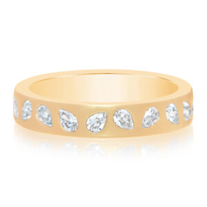 Sandblast Pear Diamond Party Band