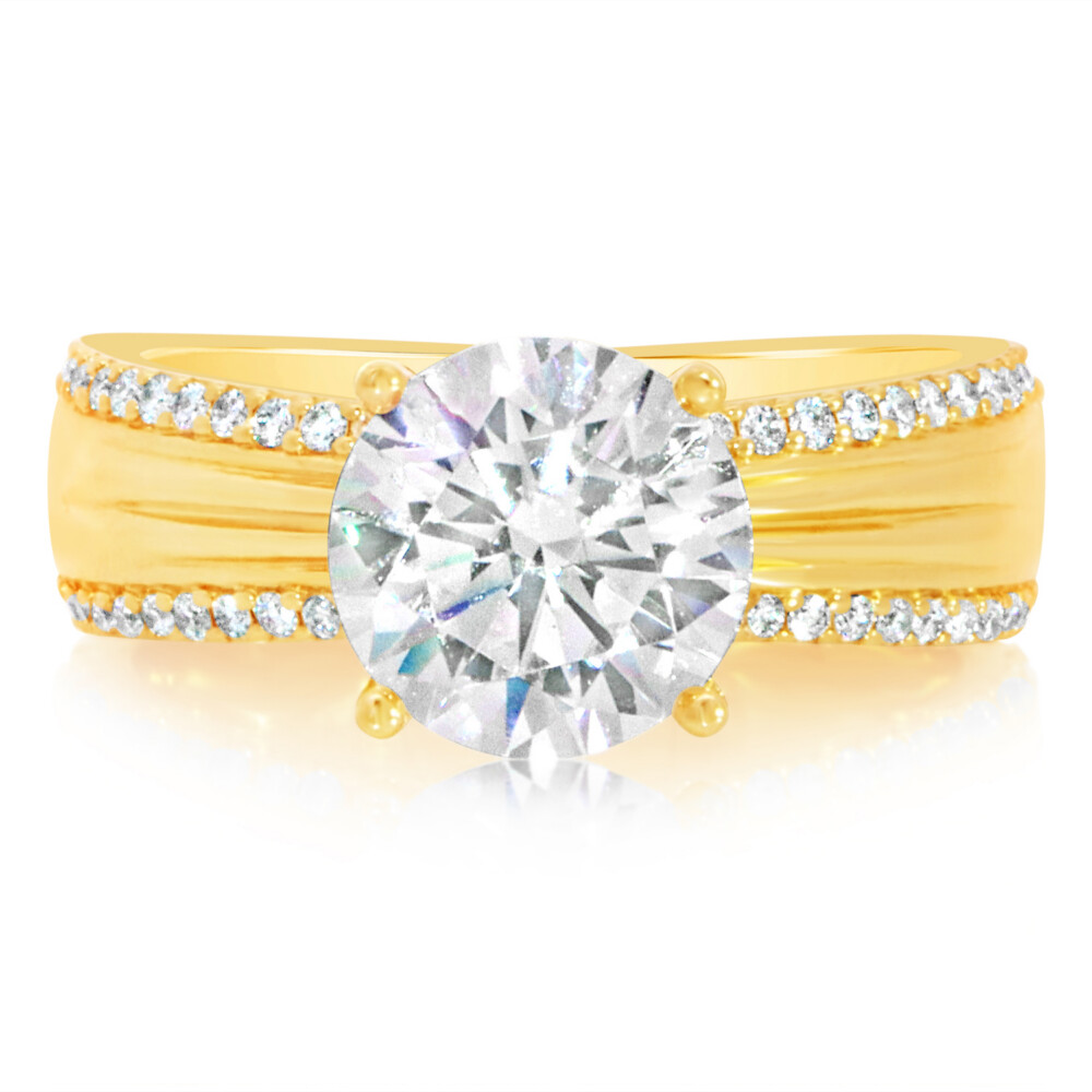 Bow Design Diamond Engagement Ring