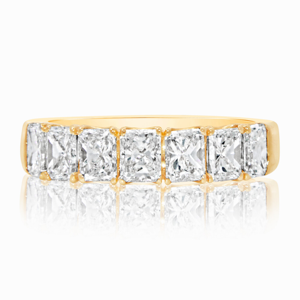 Radiant Diamond Seven Stone Ring