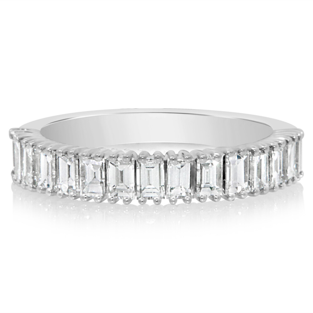North South Baguette Diamond Band