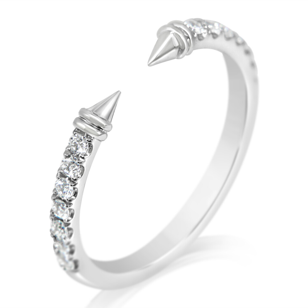 Pointed Diamond Open Band